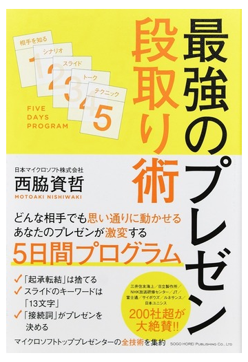 最強のプレゼン段取り術の通販 西脇 資哲 紙の本 Honto本の通販ストア