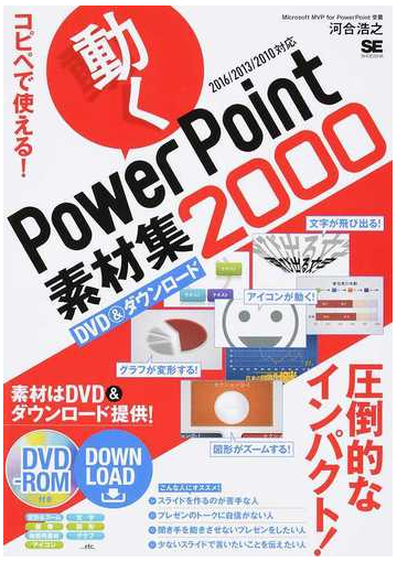 コピペで使える 動くｐｏｗｅｒｐｏｉｎｔ素材集２０００の通販 河合浩之 紙の本 Honto本の通販ストア