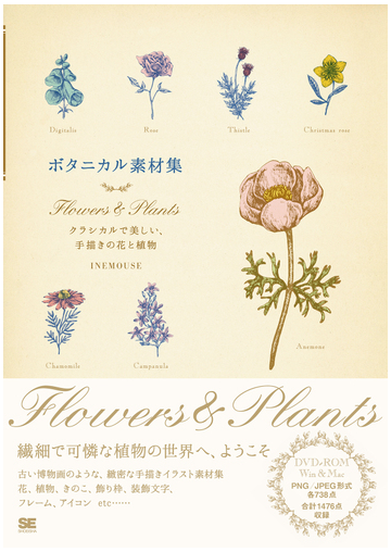 ボタニカル素材集 ｆｌｏｗｅｒｓ ｐｌａｎｔｓ クラシカルで美しい 手描きの花と植物の通販 ｉｎｅｍｏｕｓｅ 紙の本 Honto本の通販ストア