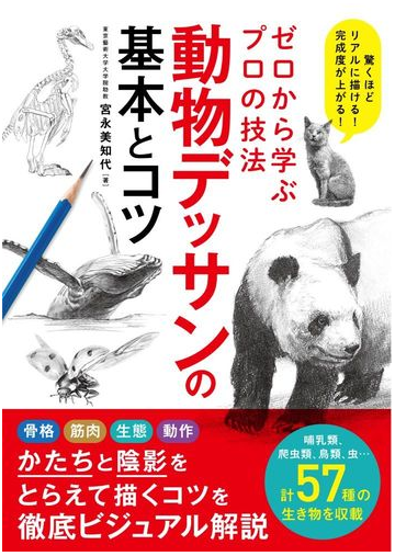 動物デッサンの基本とコツ ゼロから学ぶプロの技法 驚くほどリアルに描ける 完成度が上がる の通販 宮永 美知代 紙の本 Honto本の通販ストア