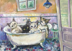 丸猫展　～親愛なる猫たちへ～ 市来功成・山岡康子 絵画二人展　地本義信（一部出品）