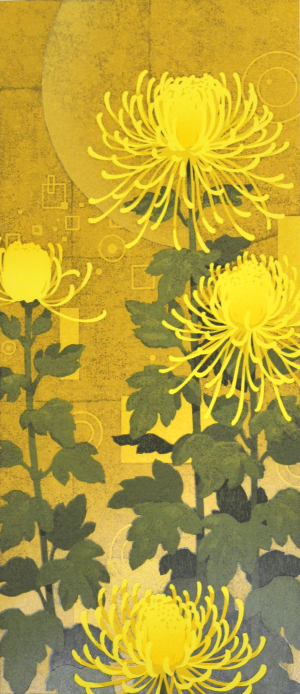 本荘正彦　花の木版画展