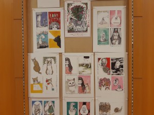 ヒグチユウコさん「ラブレター」パネル展開催中