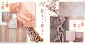 着物と帯展  桜を染める 桜が香る