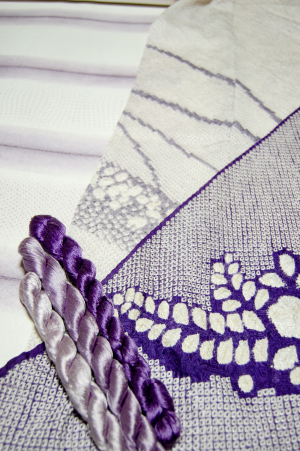 第2回 京絞り 寺田展　植物染料「紫根染」