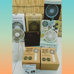 【今夏も必需品】ハンディファン取り揃えております