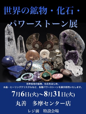 「世界の鉱物・化石・パワーストーン展」