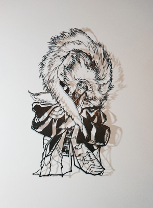 平塚啓 個展　Paper Art　かぜをきる