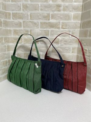 畳縁のバッグ　ヘリーバッグたいら　実演販売