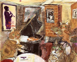 久下貴史　原画・版画展　マンハッタナーズの猫たち