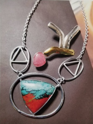 今年じたくpart2 ～大島紬と革のバッグIam＆アクセサリー執行直子～