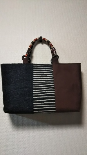 革と裂き織バッグ【YOKO BRAND】