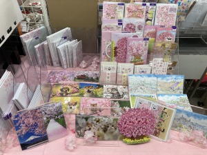 春のポストカードとレターセット販売中です！