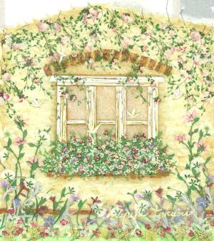 ―希望の光につつまれて―　高折みゆき展～庭で育てた草花の花びらで描いた情景画～