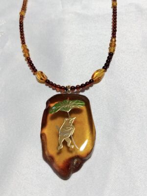 蒔絵琥珀アクセサリー〈アクセサリー工房　太陽と月〉