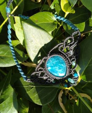 マクラメの天然石アクセサリー　　ゆしし堂