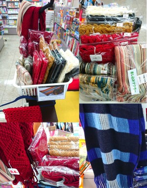 織物の街・桐生の遠藤繊維様「冬物マフラー」販売中です