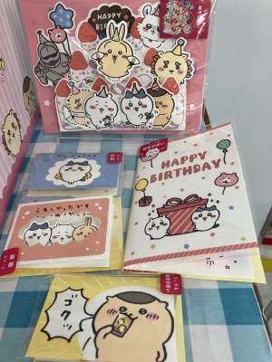 大人気！『ちいかわグリーティングカード』　お取り扱いしました