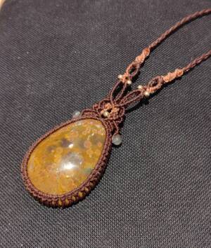 マクラメの天然石アクセサリー　　ゆしし堂