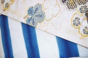 京絞り寺田　春の会 「生命のしきさい」 着物と帯と小物たち