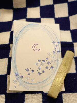 手彫りの石のはんこ＆てがきのはがき　梟遊印舎　Hand-carved stone stamps & tegaki postcards "fukurou-yuinsha"