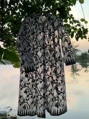 アナンダ工房2024 爽涼な夏の装い　手織り綿・綿モスリン・手刺繍