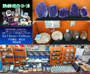 【世界の鉱物・化石・パワーストーン展】5/13～7/3