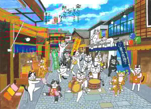 ＜6/13スタート＞「岡本肇作品展」～Kabamaruと歩く小江戸川越～