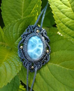 マクラメの天然石アクセサリー　　ゆしし堂　　Macrame natural stone accessories Yushishido