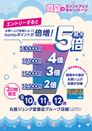 真夏のポイントUPキャンペーン（96店舗対象）