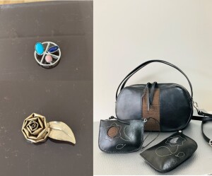 今年じたく ～ジュエリー執行直子＆大島紬と革のバッグlam～