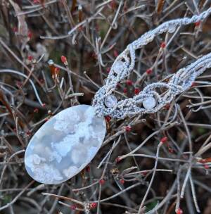 マクラメの天然石アクセサリー　　ゆしし堂　　Macrame natural stone accessories Yushishido