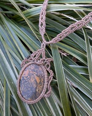 マクラメの天然石アクセサリー　　ゆしし堂　　Macrame natural stone accessories Yushishido